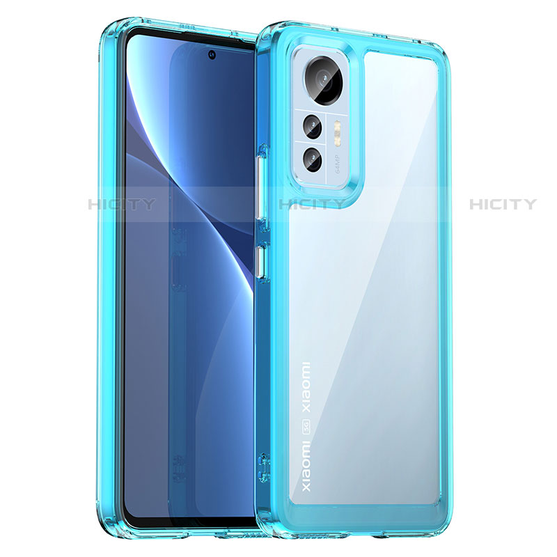 Carcasa Bumper Funda Silicona Transparente M06 para Xiaomi Mi 12 Lite 5G Azul Cielo