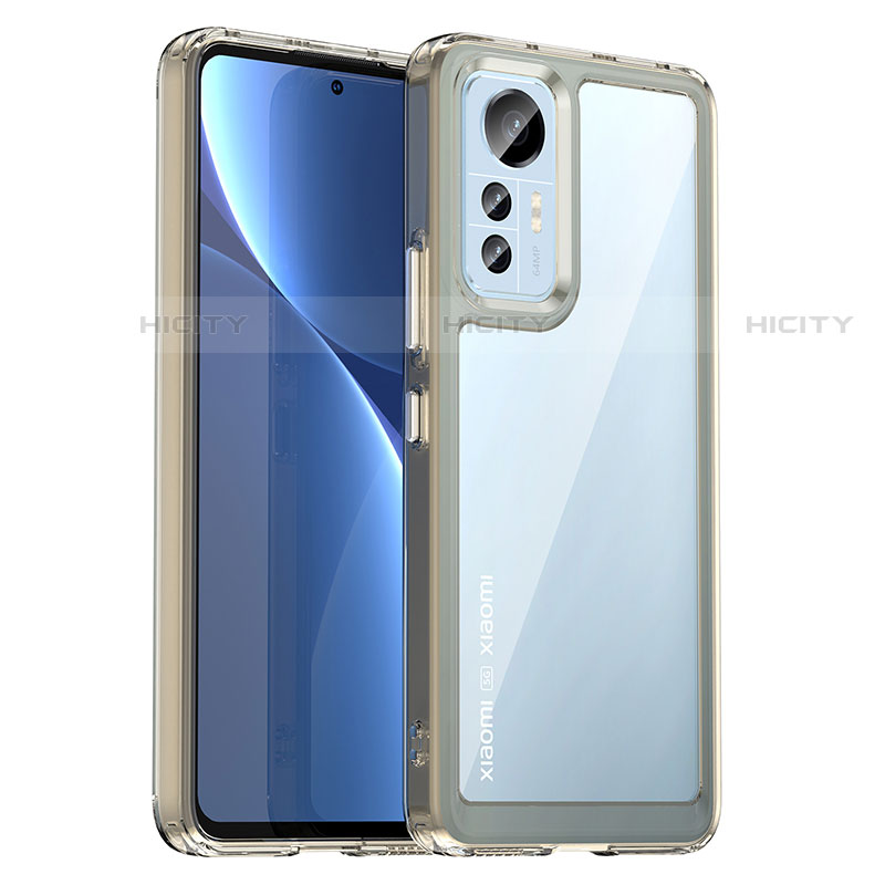 Carcasa Bumper Funda Silicona Transparente M06 para Xiaomi Mi 12 Lite 5G Gris