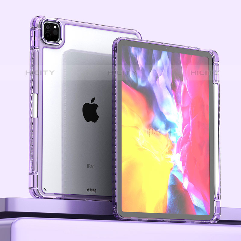 Carcasa Bumper Funda Silicona Transparente P01 para Apple iPad Pro 11 (2021)