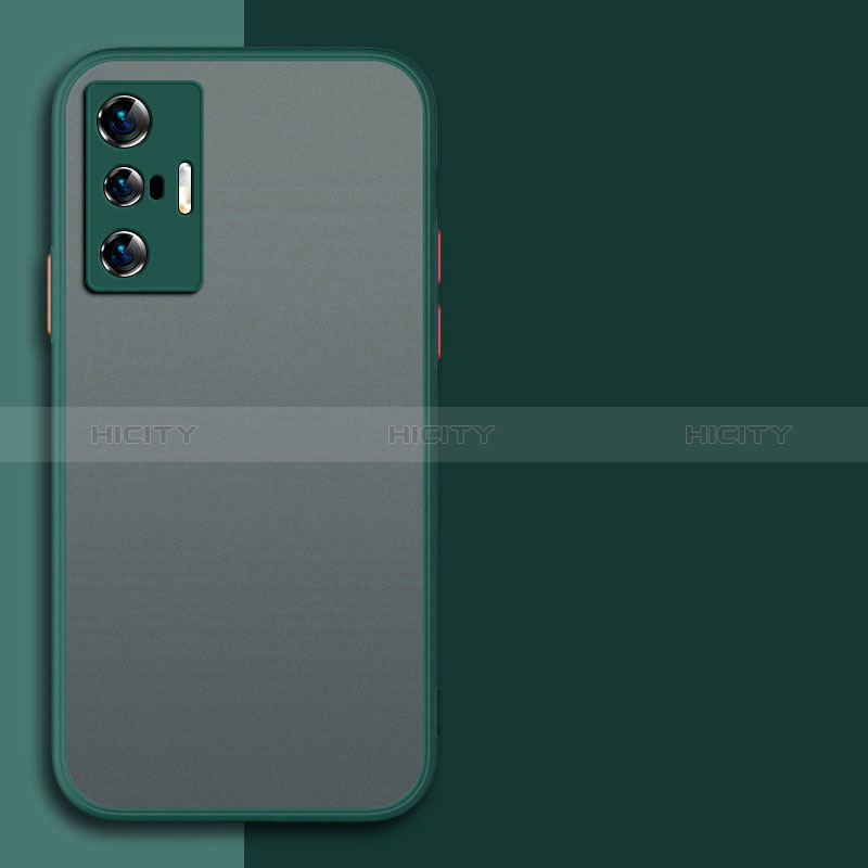 Carcasa Bumper Funda Silicona Transparente P01 para Vivo X70t Verde Noche