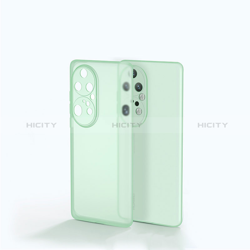 Carcasa Bumper Funda Silicona Transparente para Huawei P50 Pro Verde