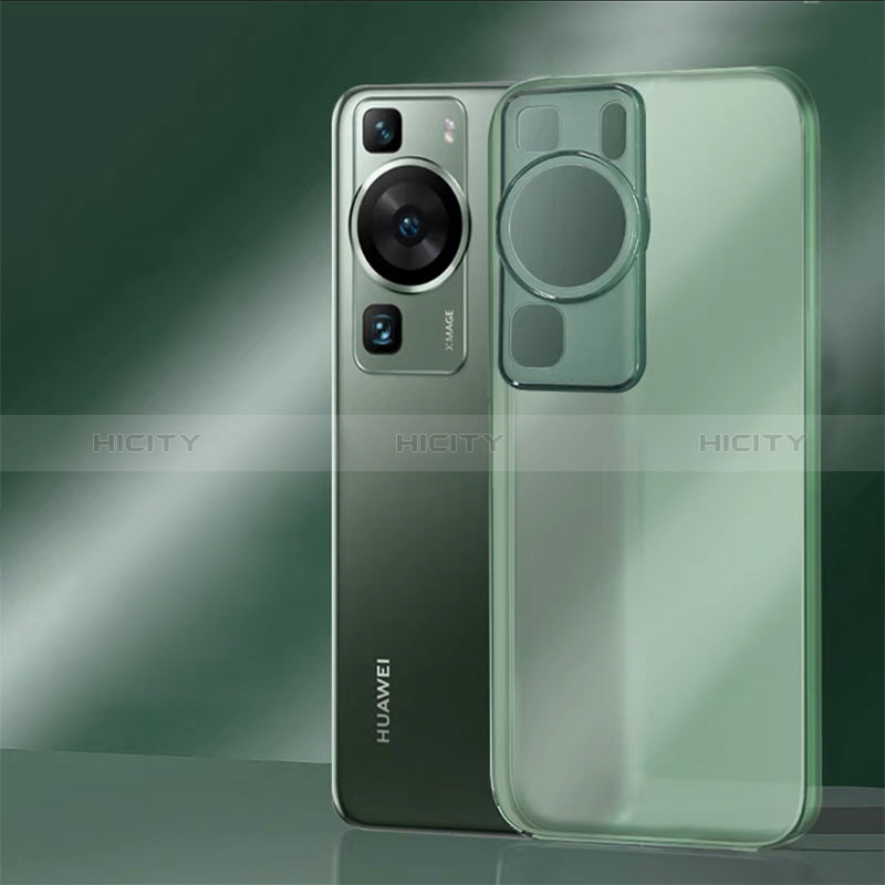 Carcasa Bumper Funda Silicona Transparente para Huawei P60 Verde