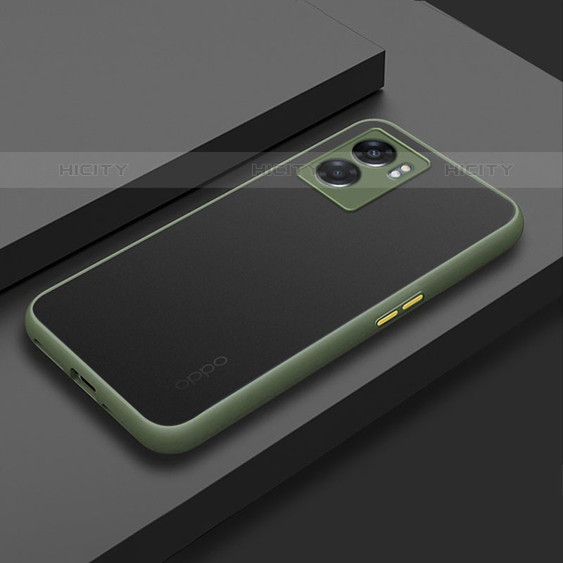 Carcasa Bumper Funda Silicona Transparente para OnePlus Nord N300 5G Ejercito Verde