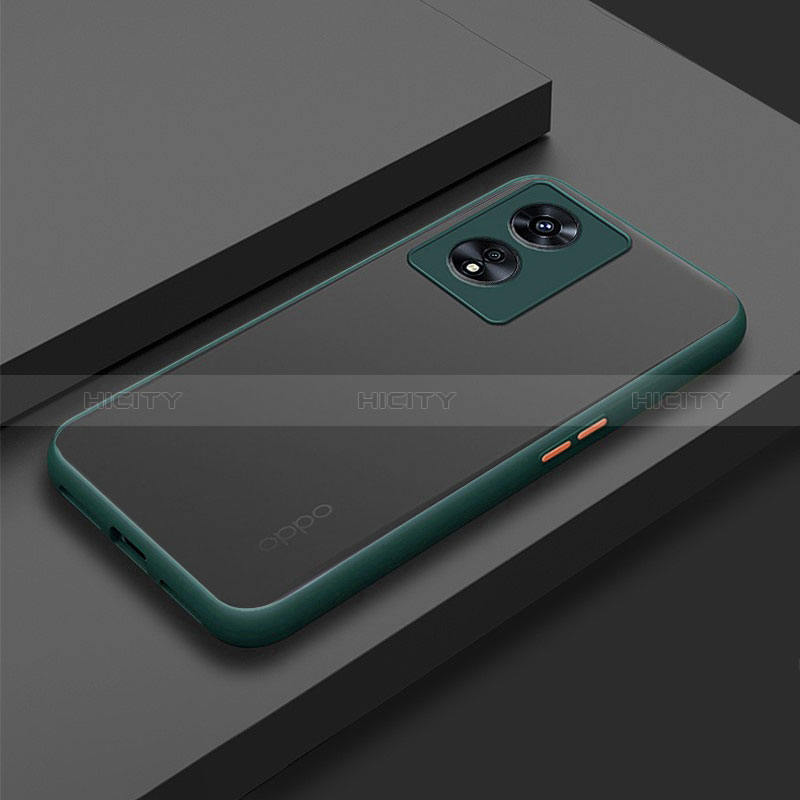 Carcasa Bumper Funda Silicona Transparente para Oppo A1 5G Verde Noche