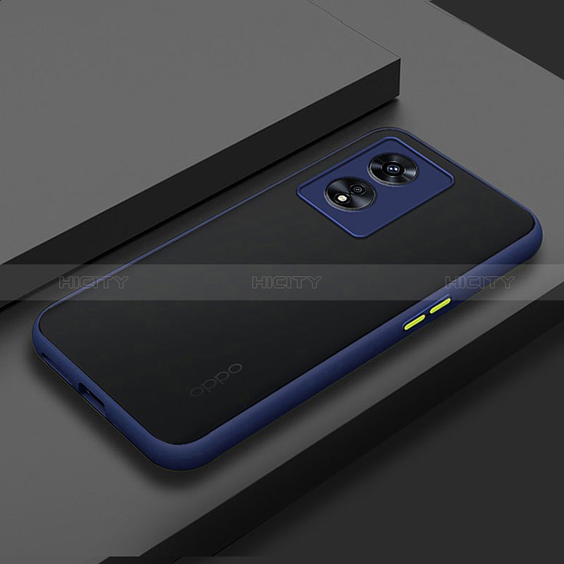 Carcasa Bumper Funda Silicona Transparente para Oppo A1 Pro 5G Azul