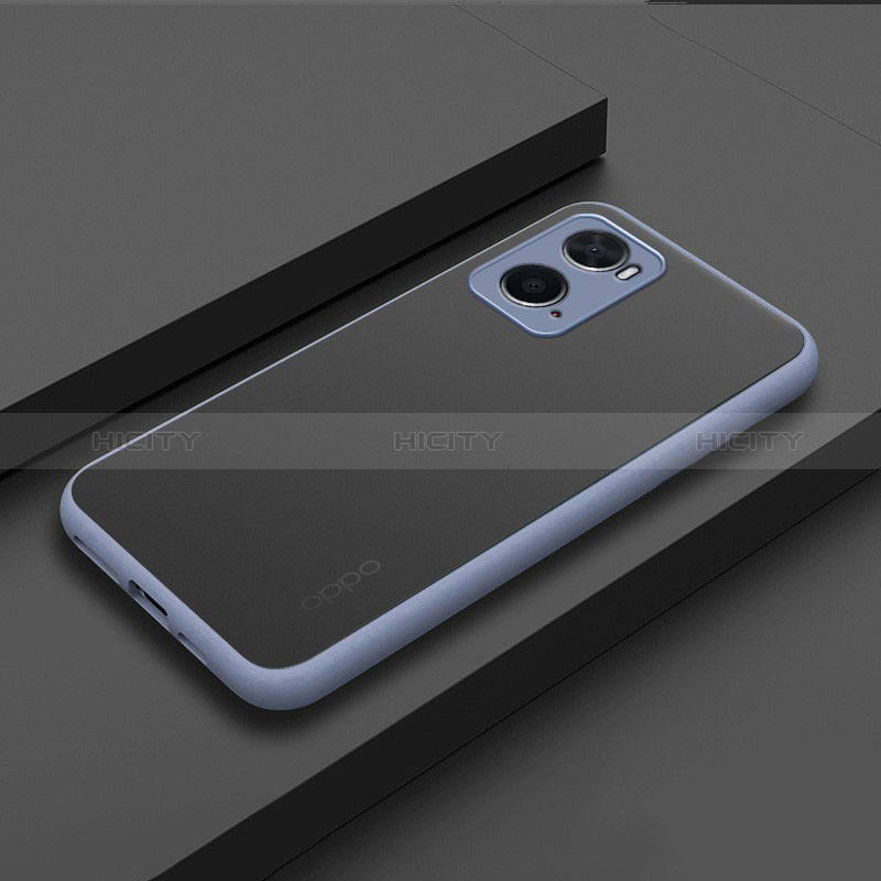 Carcasa Bumper Funda Silicona Transparente para Oppo A36 Gris Lavanda