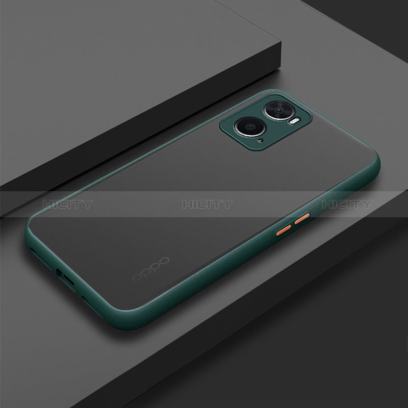 Carcasa Bumper Funda Silicona Transparente para Oppo A36 Verde Noche