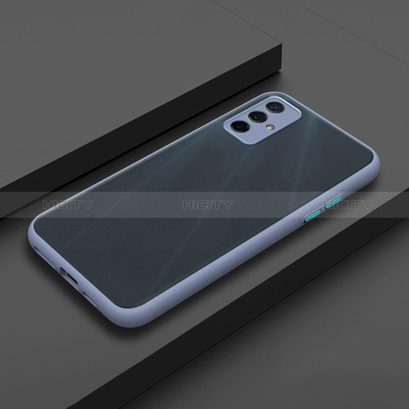 Carcasa Bumper Funda Silicona Transparente para Oppo A93s 5G Gris Lavanda