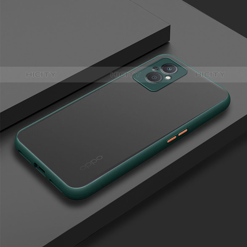 Carcasa Bumper Funda Silicona Transparente para Oppo F21 Pro 5G Verde Noche