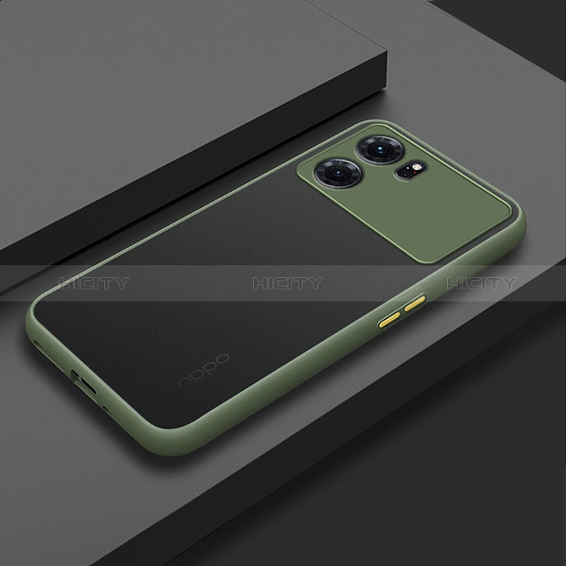 Carcasa Bumper Funda Silicona Transparente para Oppo K10 5G Ejercito Verde