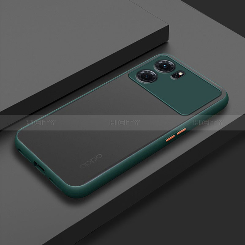 Carcasa Bumper Funda Silicona Transparente para Oppo K10 5G Verde Noche