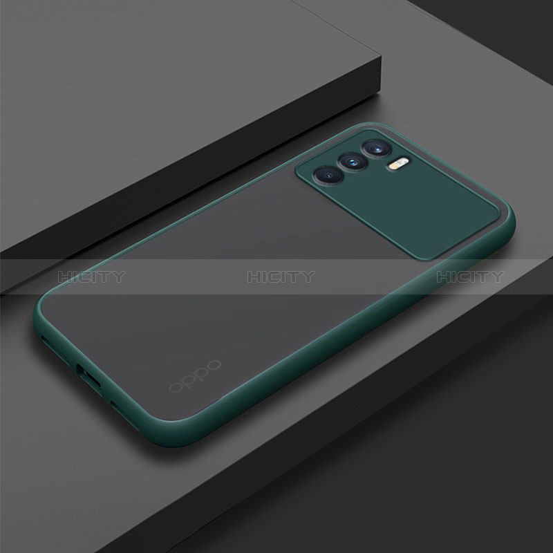 Carcasa Bumper Funda Silicona Transparente para Oppo K9 Pro 5G Verde Noche