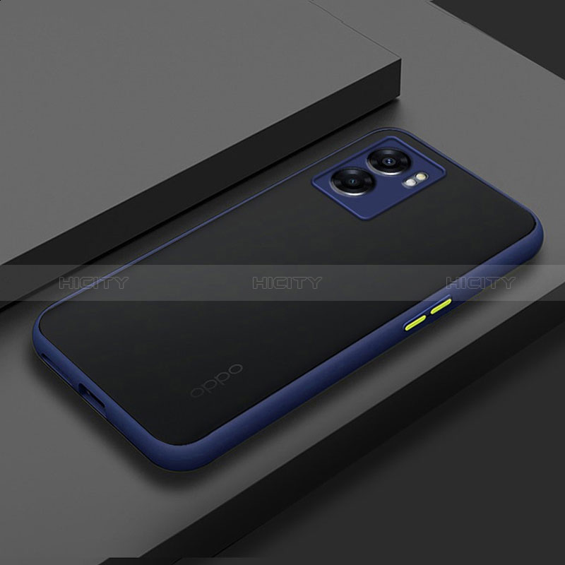 Carcasa Bumper Funda Silicona Transparente para Realme Q5i 5G Azul