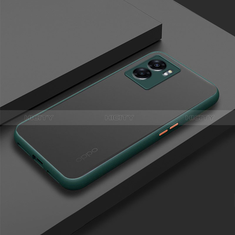 Carcasa Bumper Funda Silicona Transparente para Realme V23i 5G Verde Noche