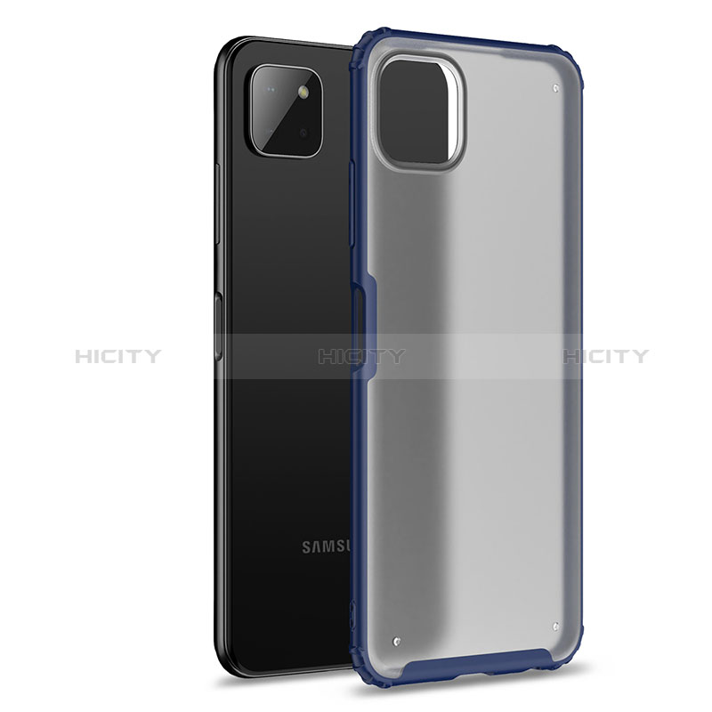 Carcasa Bumper Funda Silicona Transparente para Samsung Galaxy A22s 5G Azul