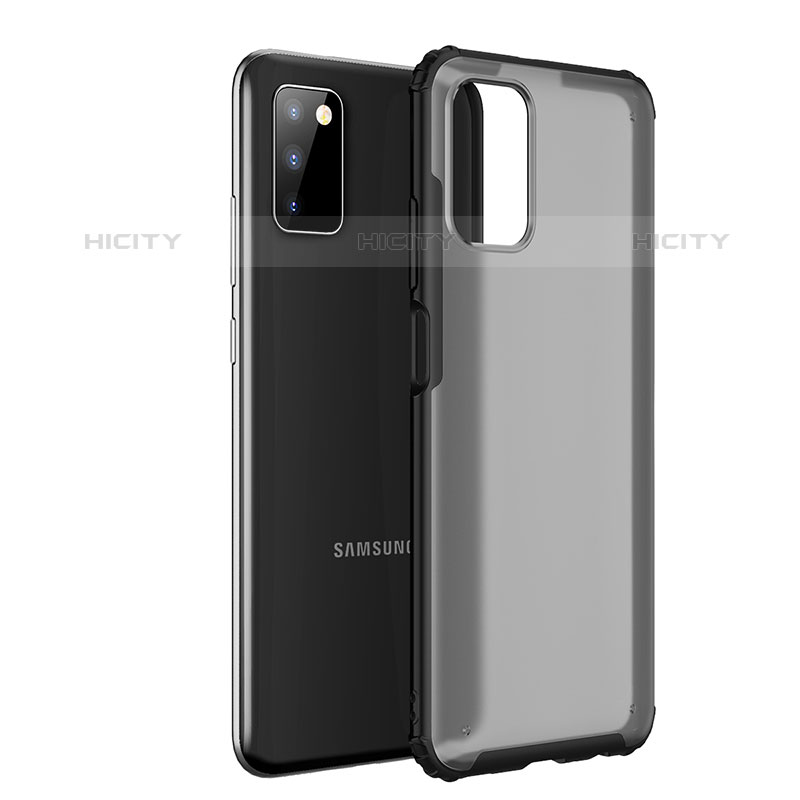 Carcasa Bumper Funda Silicona Transparente para Samsung Galaxy M02s Negro