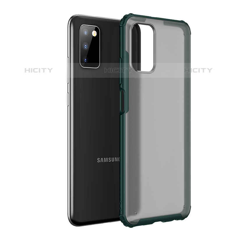 Carcasa Bumper Funda Silicona Transparente para Samsung Galaxy M02s Verde