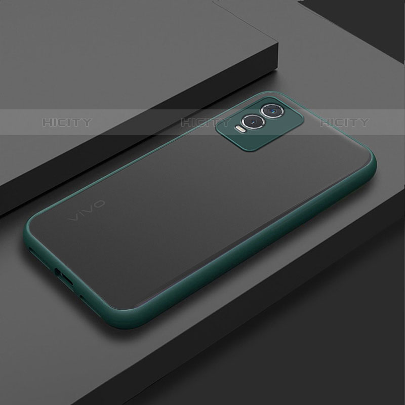 Carcasa Bumper Funda Silicona Transparente para Vivo Y74s 5G Verde