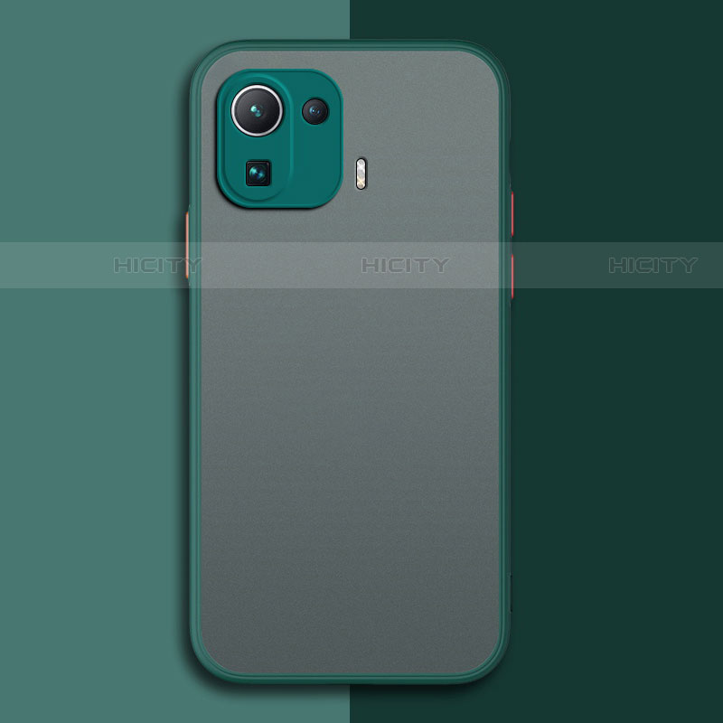 Carcasa Bumper Funda Silicona Transparente para Xiaomi Mi 11 Pro 5G Verde