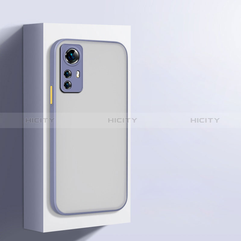 Carcasa Bumper Funda Silicona Transparente para Xiaomi Mi 12T 5G Morado