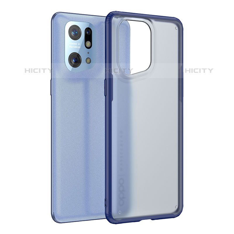 Carcasa Bumper Funda Silicona Transparente W01L para Oppo Find X5 Pro 5G