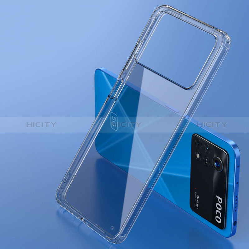 Carcasa Bumper Funda Silicona Transparente W01L para Xiaomi Redmi Note 11E Pro 5G Negro