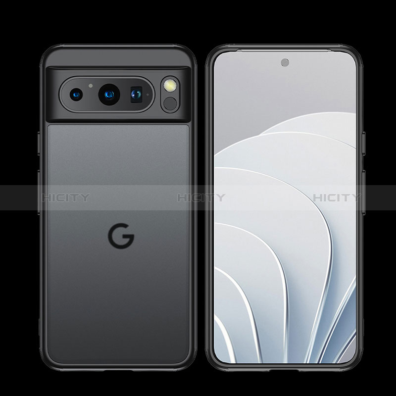 Carcasa Bumper Funda Silicona Transparente WL1 para Google Pixel 8 Pro 5G Negro