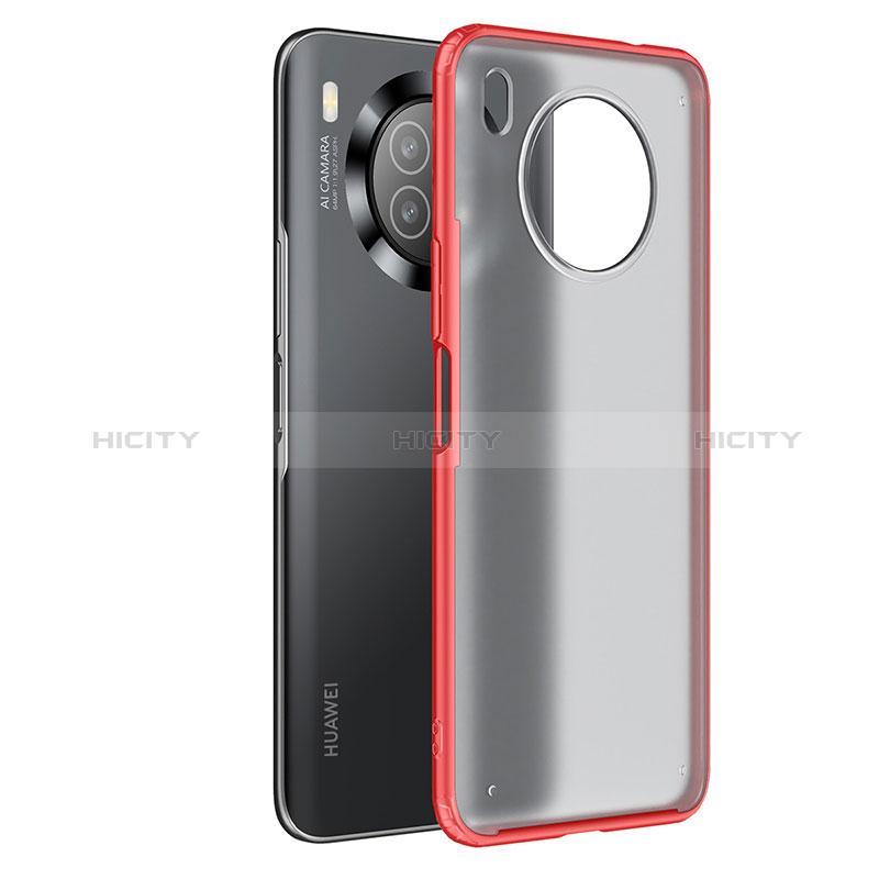 Carcasa Bumper Funda Silicona Transparente WL1 para Huawei Honor 50 Lite Rojo