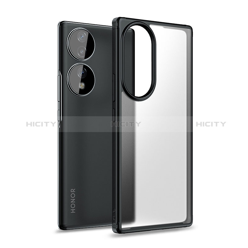 Carcasa Bumper Funda Silicona Transparente WL1 para Huawei Honor 70 5G Negro