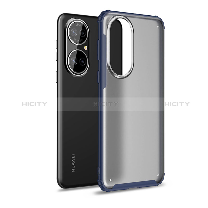 Carcasa Bumper Funda Silicona Transparente WL1 para Huawei P50 Azul