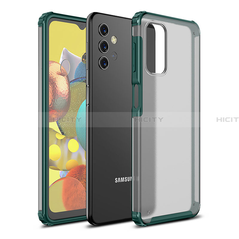 Carcasa Bumper Funda Silicona Transparente WL1 para Samsung Galaxy A32 4G Verde