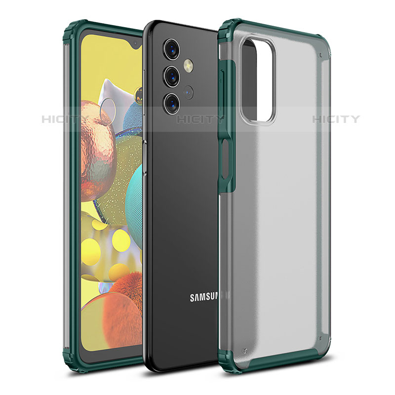 Carcasa Bumper Funda Silicona Transparente WL1 para Samsung Galaxy M32 5G Verde