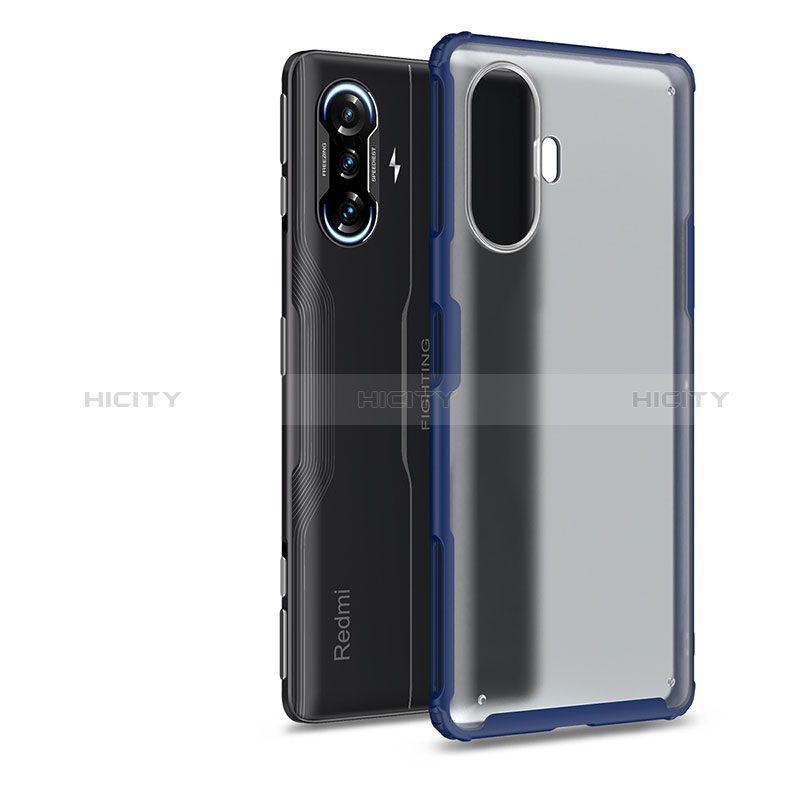 Carcasa Bumper Funda Silicona Transparente WL1 para Xiaomi Redmi K40 Gaming 5G Azul