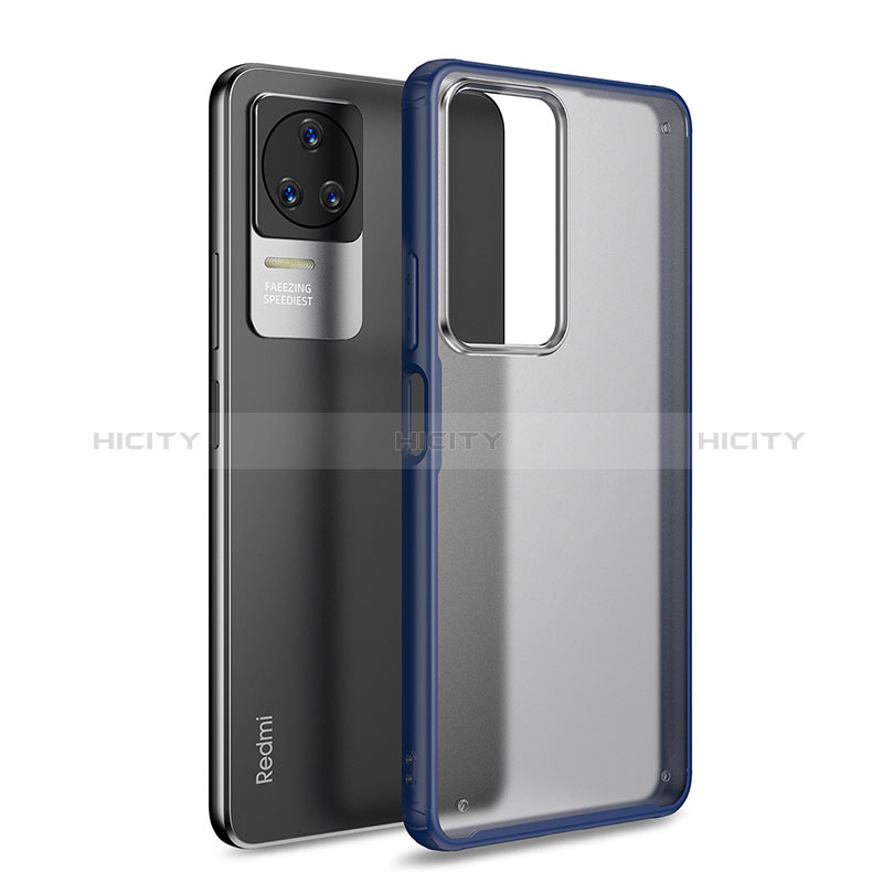 Carcasa Bumper Funda Silicona Transparente WL1 para Xiaomi Redmi K50 5G Azul