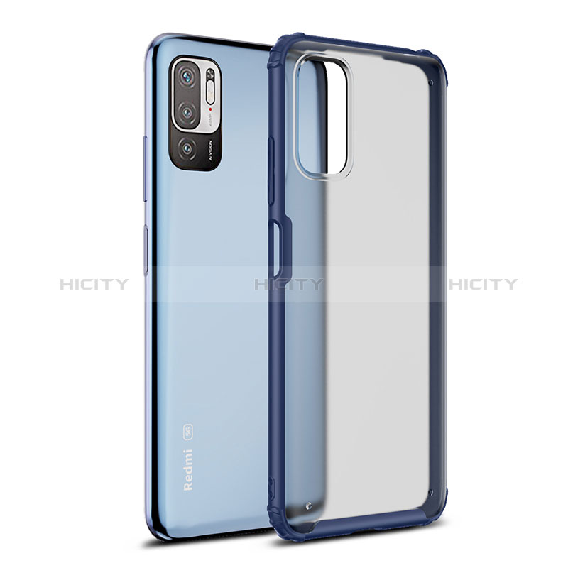 Carcasa Bumper Funda Silicona Transparente WL1 para Xiaomi Redmi Note 10 5G Azul