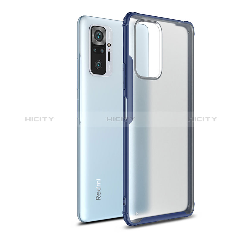 Carcasa Bumper Funda Silicona Transparente WL1 para Xiaomi Redmi Note 10 Pro 4G Azul