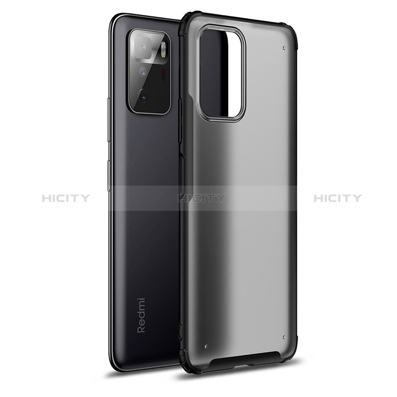 Carcasa Bumper Funda Silicona Transparente WL1 para Xiaomi Redmi Note 10 Pro 5G Negro