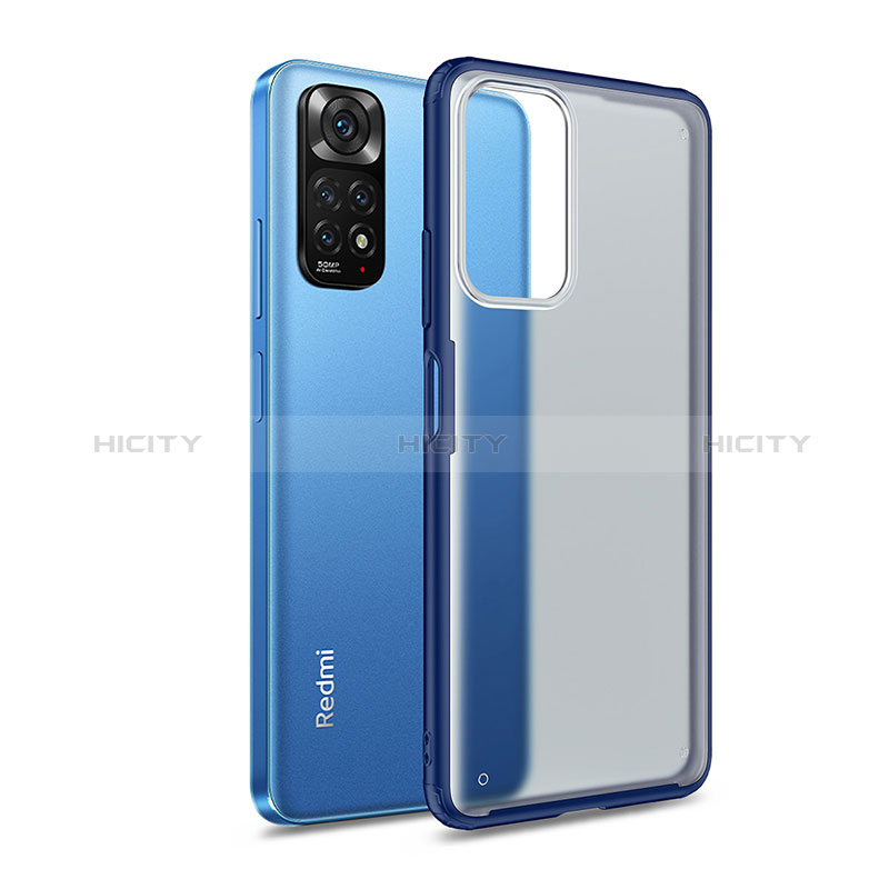 Carcasa Bumper Funda Silicona Transparente WL1 para Xiaomi Redmi Note 11 4G (2022) Azul