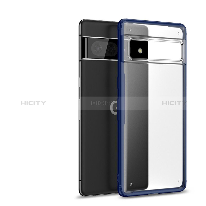 Carcasa Bumper Funda Silicona Transparente WL2 para Google Pixel 7 5G Azul