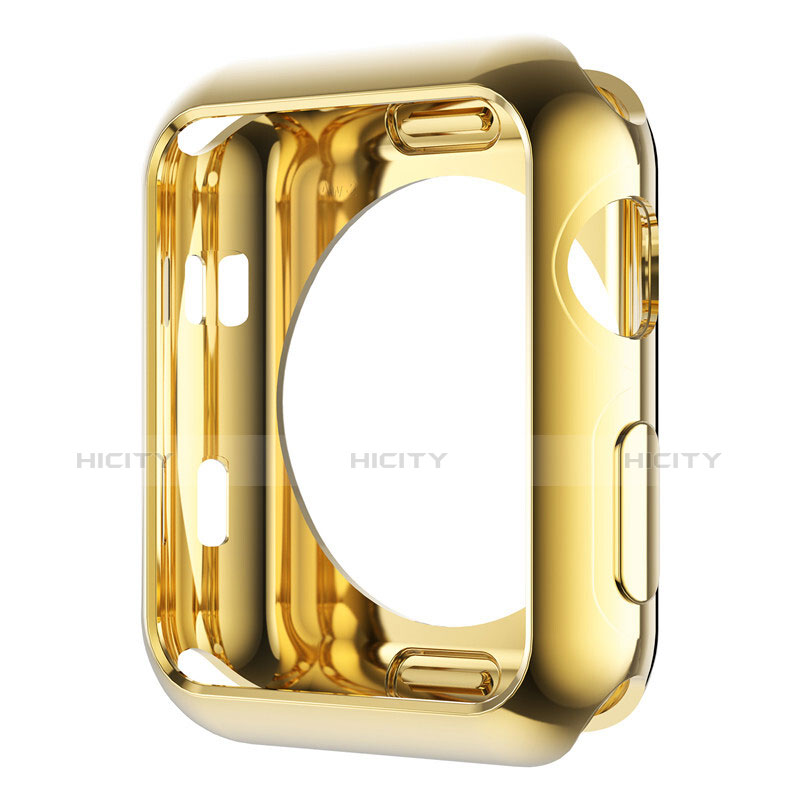 Carcasa Bumper Lujo Marco de Aluminio A01 para Apple iWatch 2 42mm Oro