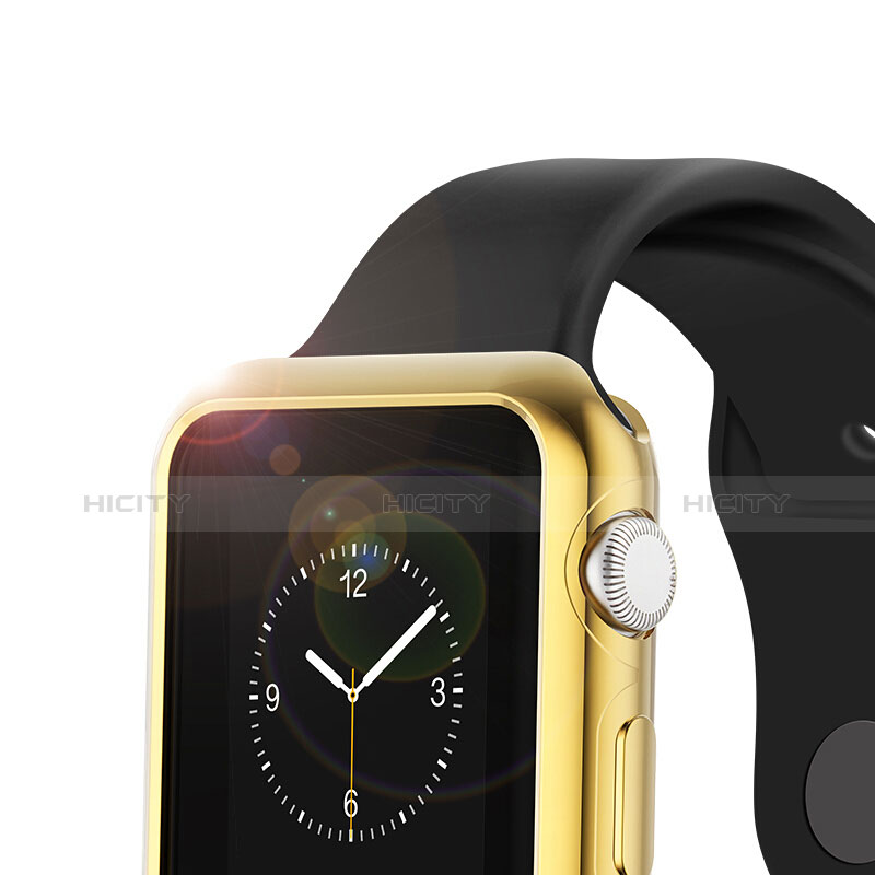 Carcasa Bumper Lujo Marco de Aluminio A01 para Apple iWatch 2 42mm Oro