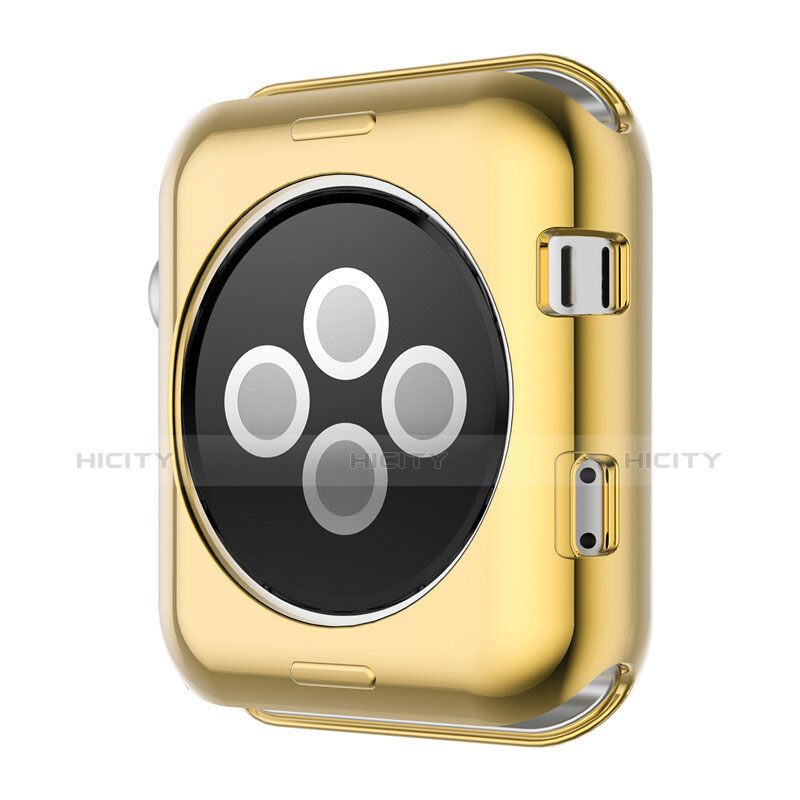 Carcasa Bumper Lujo Marco de Aluminio A01 para Apple iWatch 2 42mm Oro