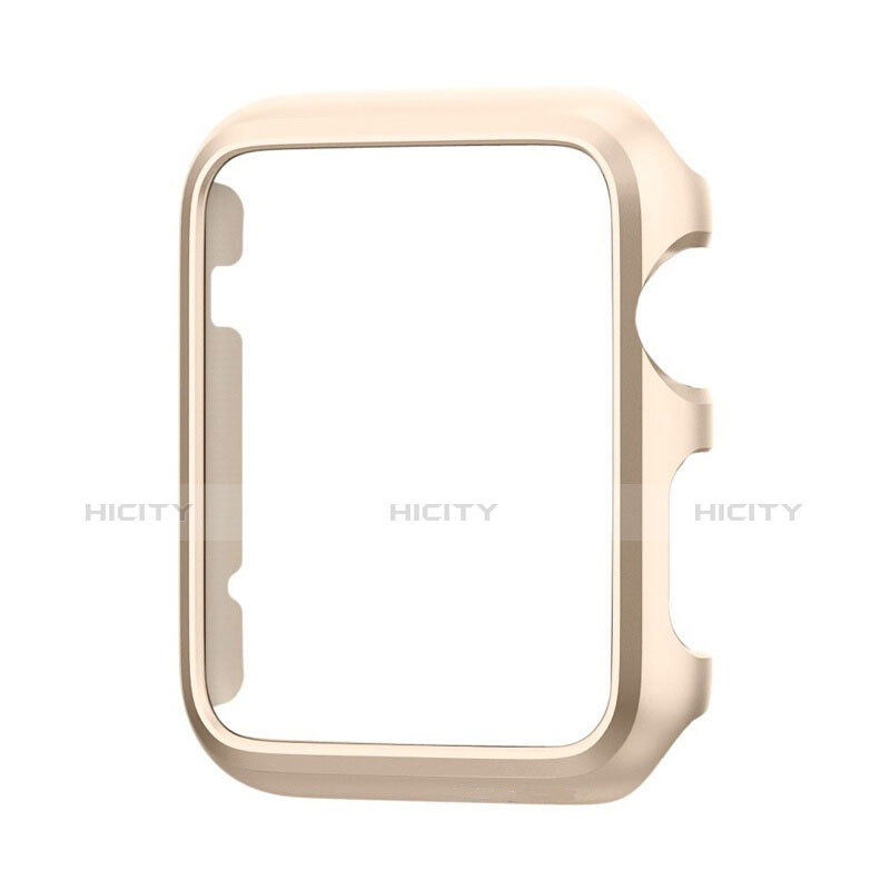 Carcasa Bumper Lujo Marco de Aluminio C01 para Apple iWatch 3 38mm Oro