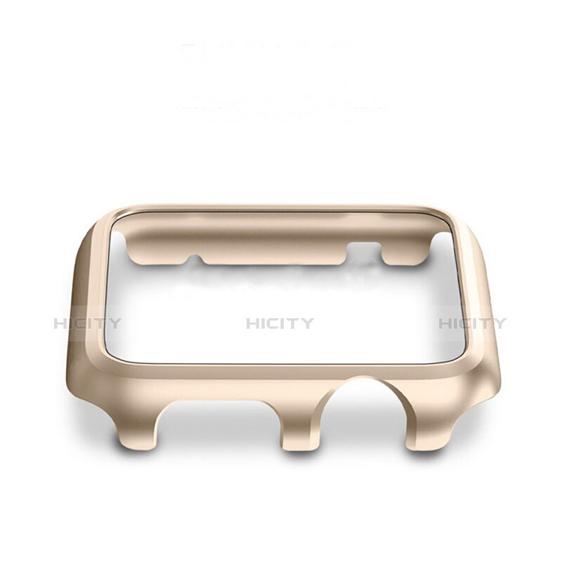 Carcasa Bumper Lujo Marco de Aluminio C01 para Apple iWatch 42mm Oro