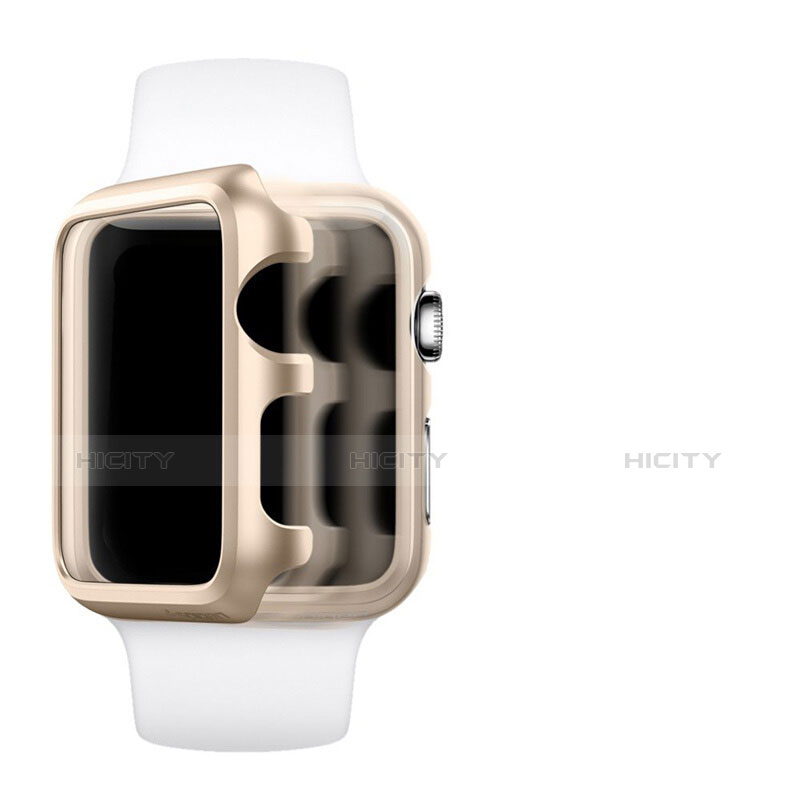 Carcasa Bumper Lujo Marco de Aluminio C01 para Apple iWatch 42mm Oro