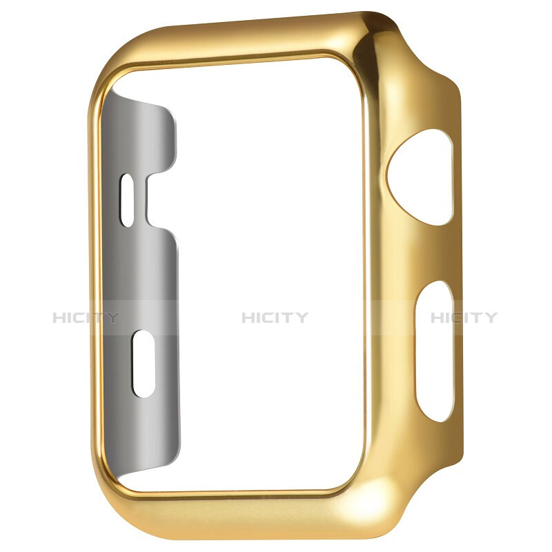 Carcasa Bumper Lujo Marco de Aluminio C03 para Apple iWatch 3 38mm Oro