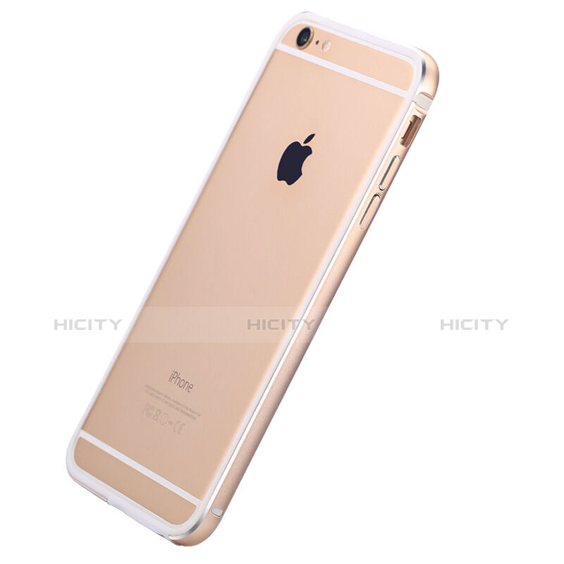 Carcasa Bumper Lujo Marco de Aluminio para Apple iPhone 6 Oro