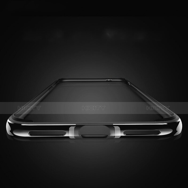 Carcasa Bumper Lujo Marco de Aluminio para Apple iPhone Xs Negro