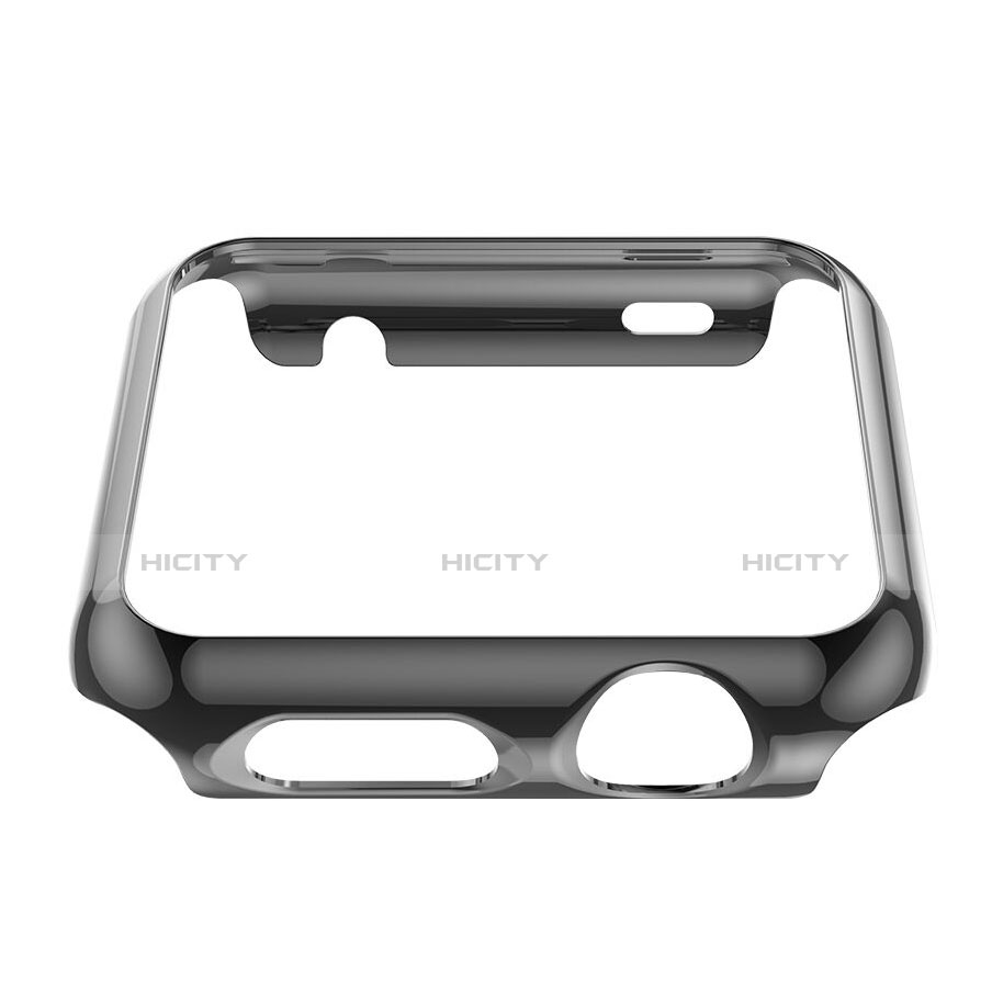 Carcasa Bumper Lujo Marco de Aluminio para Apple iWatch 3 42mm Gris