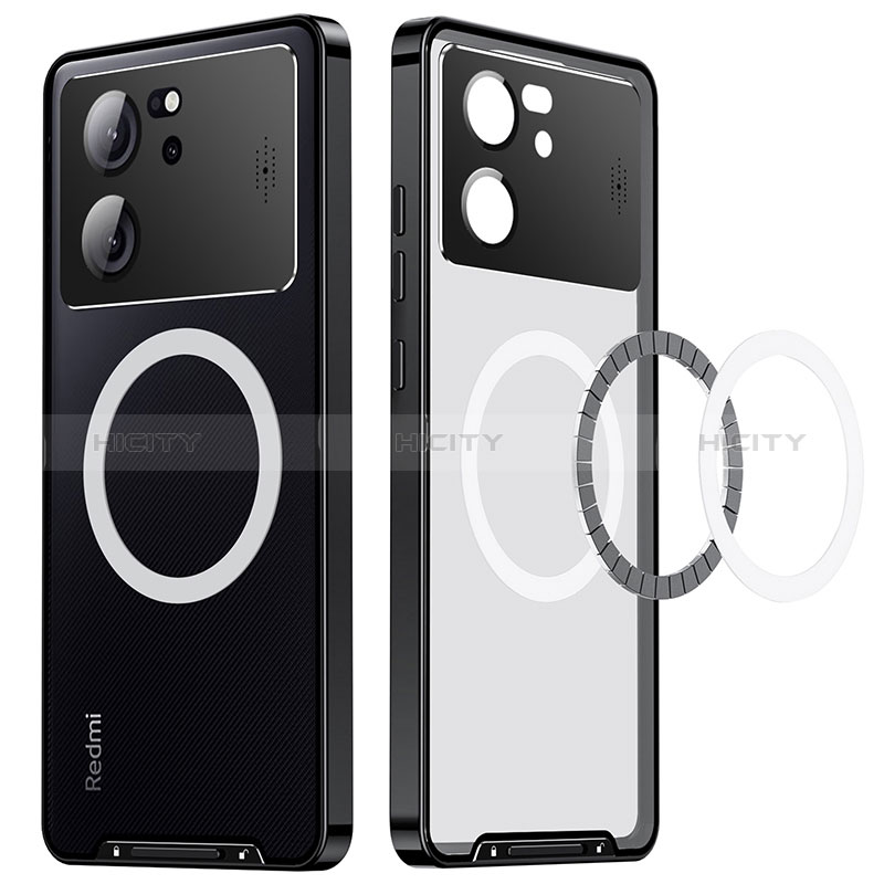 Carcasa Bumper Lujo Marco de Metal y Plastico Funda con Mag-Safe Magnetic LK1 para Xiaomi Redmi K60 Ultra 5G